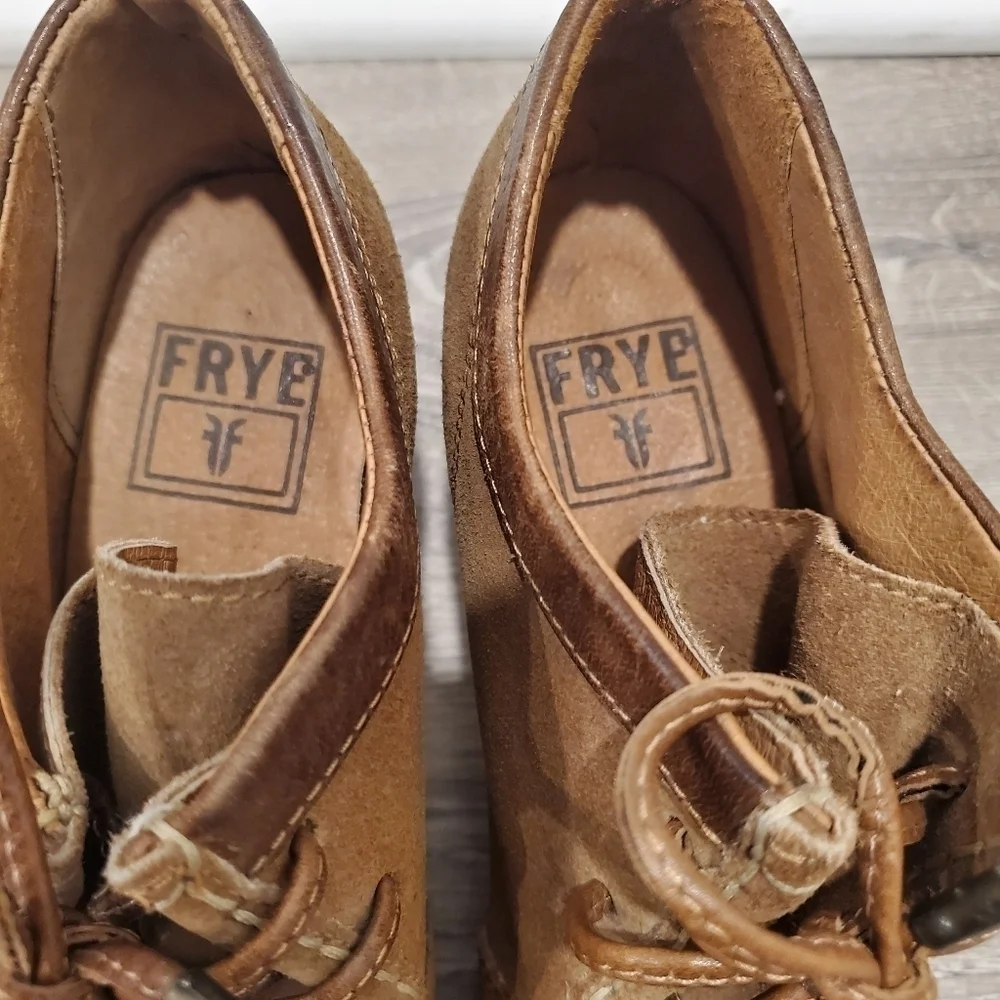 NEW Frye Brown Suede Oxford Ties 3
